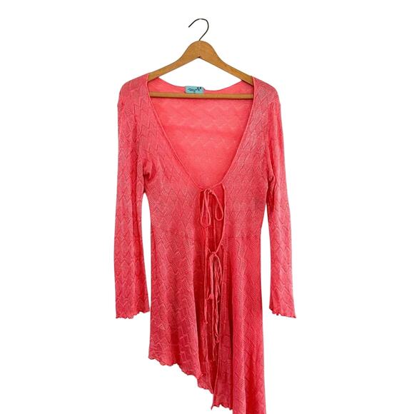 Letarte Handmade Sheer Knit Cardigan Cover-Up – Size S – Made in USA - Picture 1 of 9
